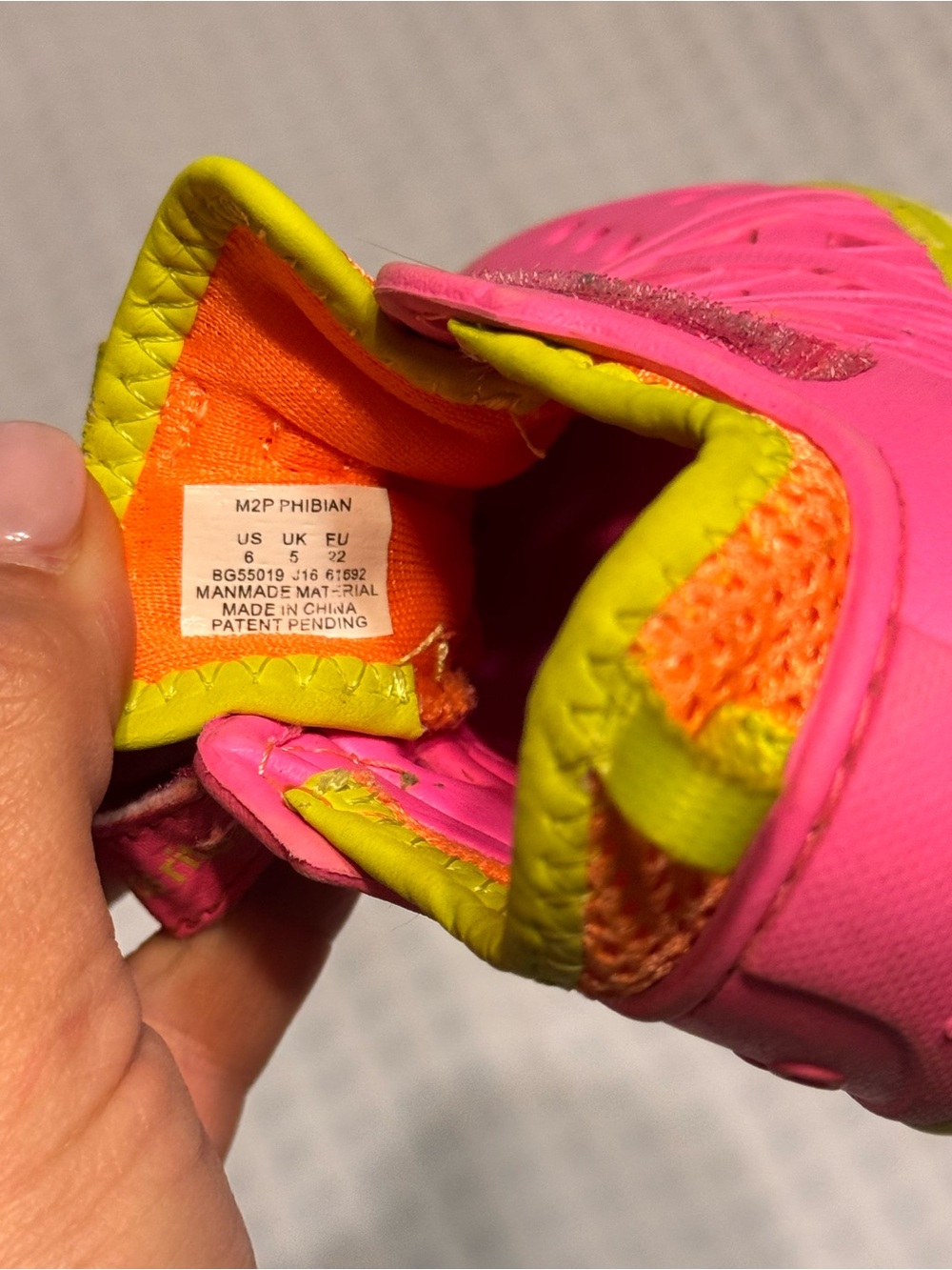 Stride Rite Bright Pink and Lime Kids Water Shoes - Picture 6 of 6